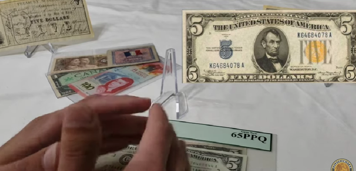 Estos billetes de 5 dólares pueden hacerte millonario. Estos billetes de 5 dólares pueden hacerte millonario.