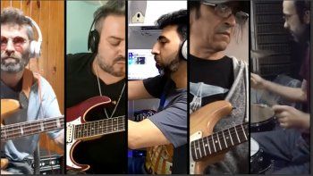 Músicos de rock mendocino se reunieron para hacer clásicos en cuarentena