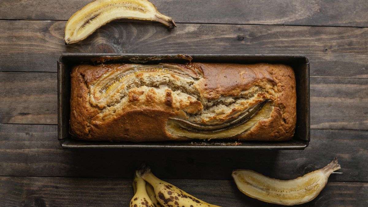 Receta súper rápida para un delicioso budín de banana