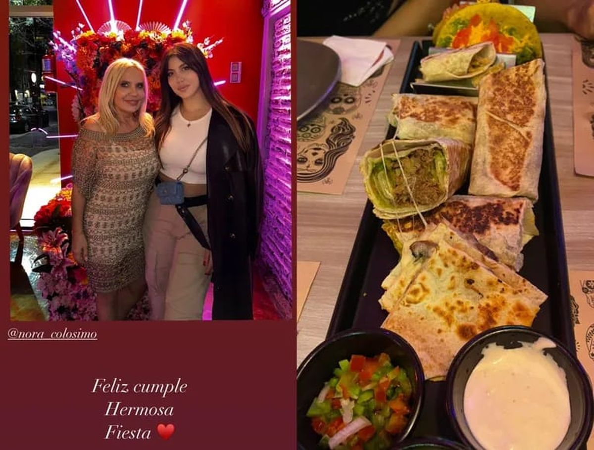 Las rede sociales explotaron con la foto viral de Nora Colosimo con vestido mega transpatente. 