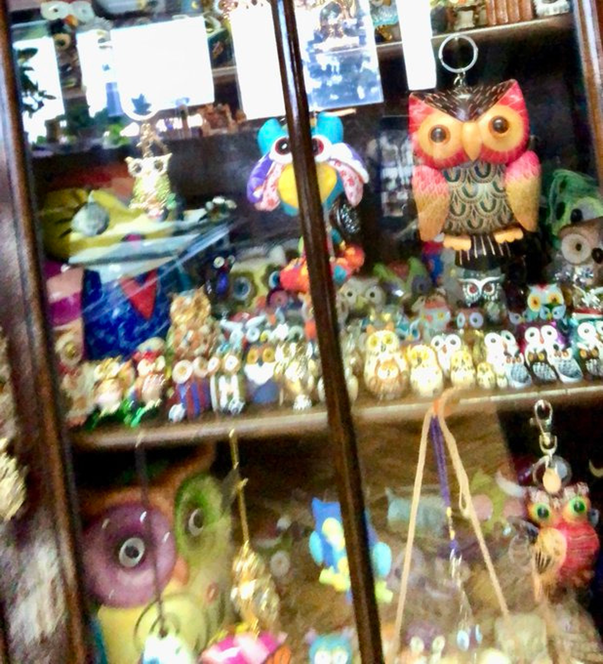 Algunos de los búhos de la colección de Walter Bento. Algunos de los búhos de la colección de Walter Bento.