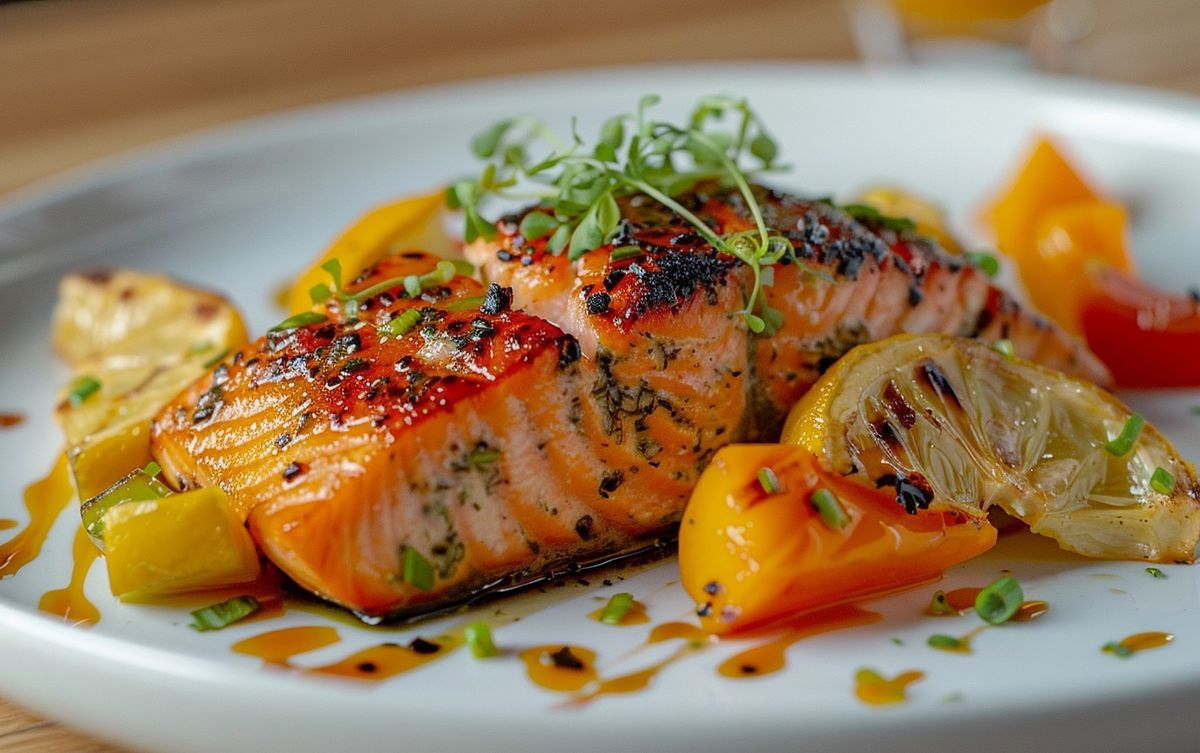 El salmón aporta omega-3, muy bueno para el organismo. El salmón aporta omega-3, muy bueno para el organismo.