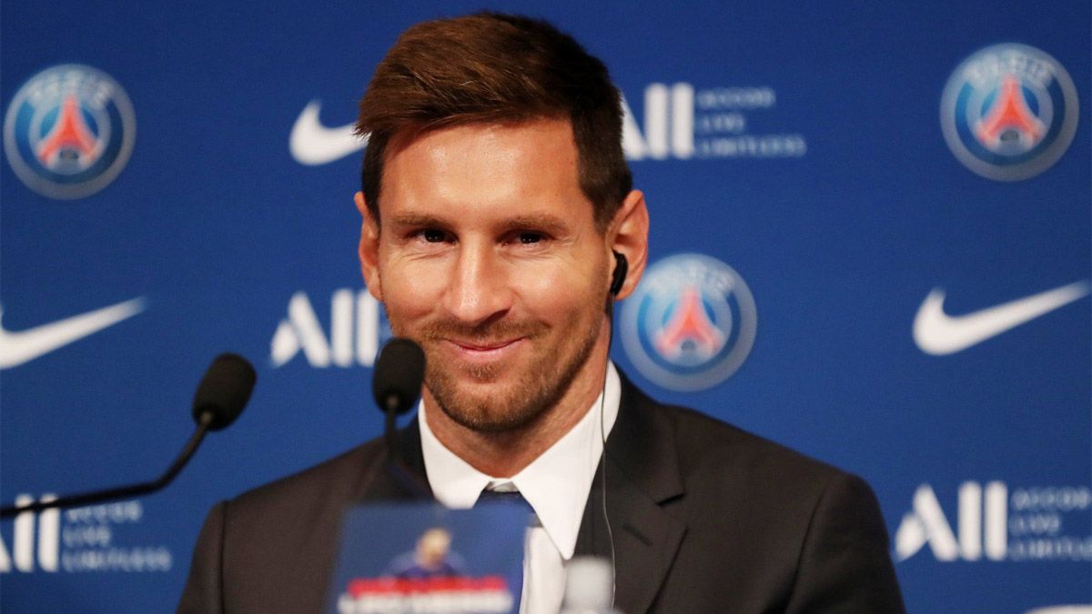 Messi fue presentado en el PSG y no se quedó callado
