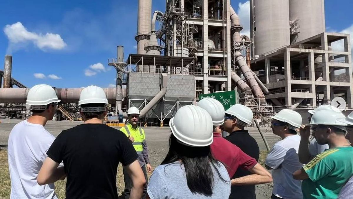 La sede de la fábrica de cemento Holcim en Las Heras.