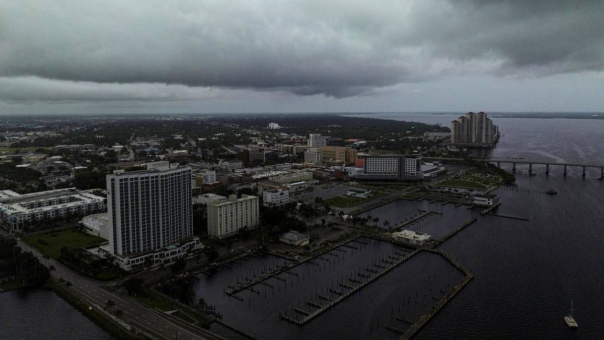 Una vista aérea de la costa oeste de Florida, adonde llegará este miércoles el huracán Milton. Una vista aérea de la costa oeste de Florida, adonde llegará este miércoles el huracán Milton.
