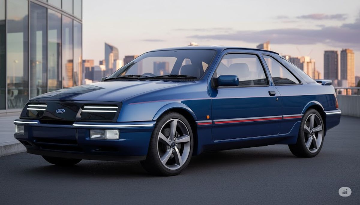 El nuevo Ford Sierra, según la inteligencia artificial. El nuevo Ford Sierra, según la inteligencia artificial. 