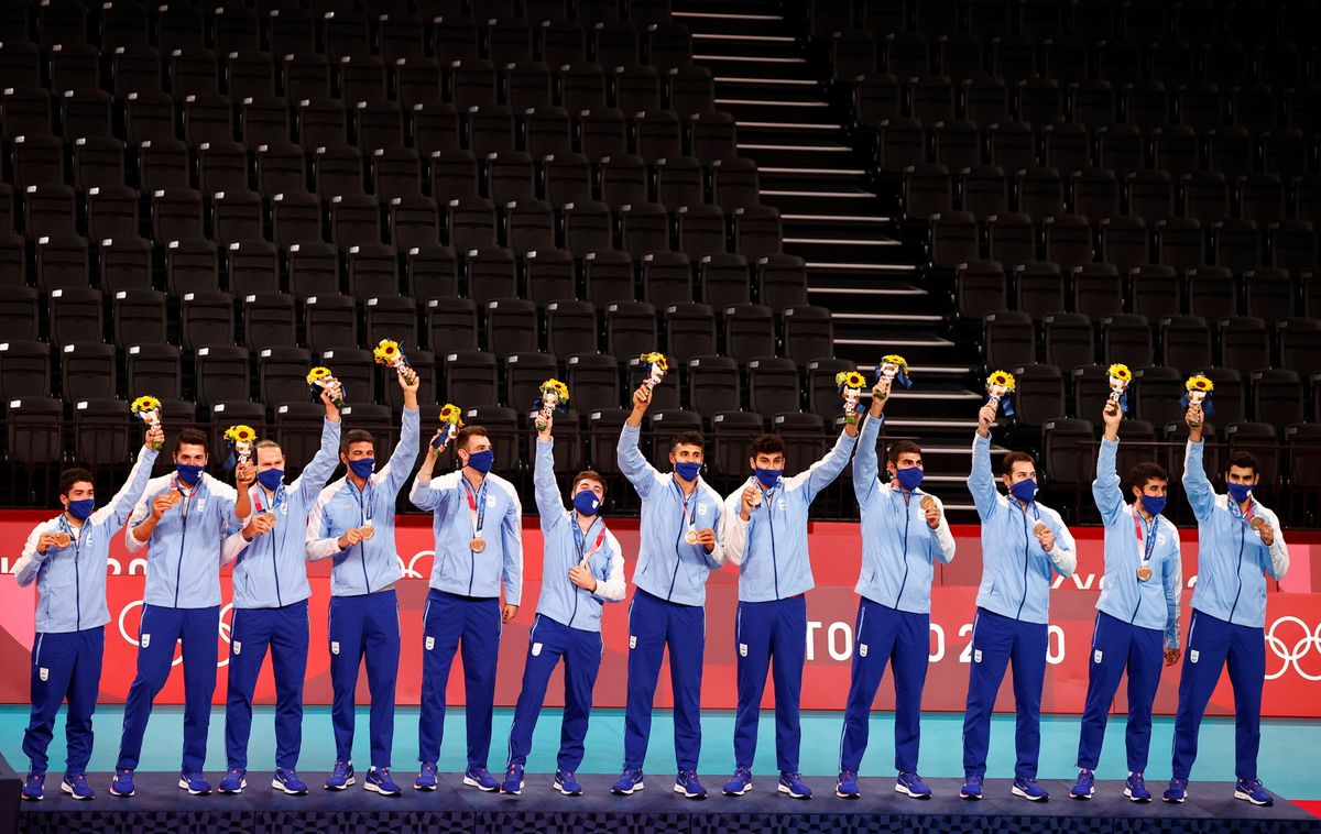 Los héroes olímpicos del voley versión Tokio 2021.