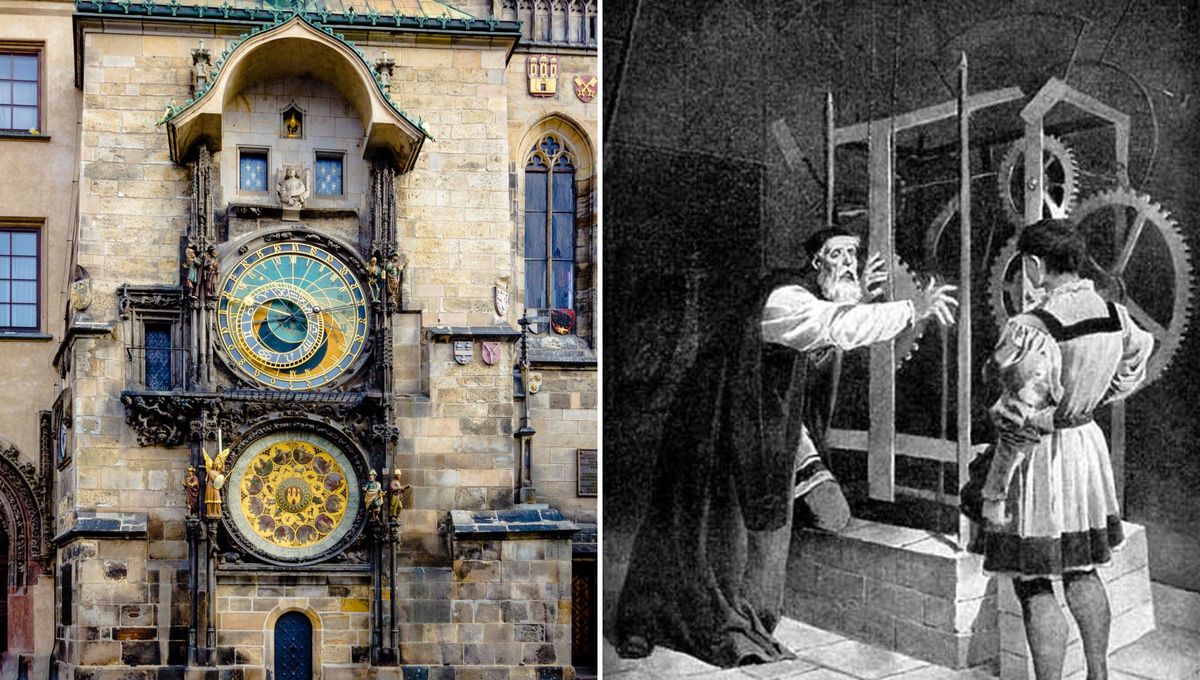 El reloj de Praga y su creador, quien se convirtió en historia por la obra y por lo que ocurrió luego. El reloj de Praga y su creador, quien se convirtió en historia por la obra y por lo que ocurrió luego.
