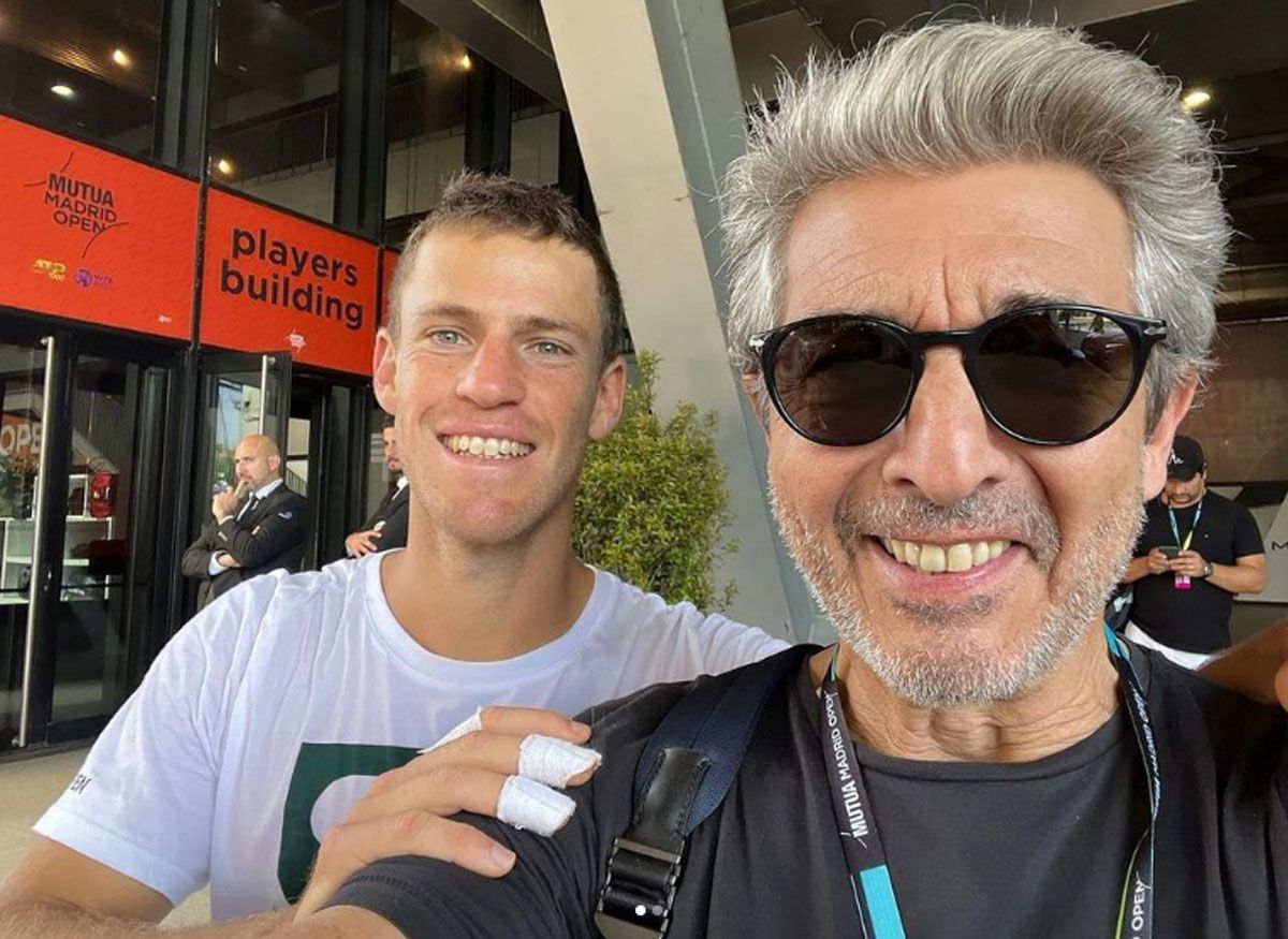 Diego Schwartzman invitó a Ricardo Darín al Masters 1000 de Madrid