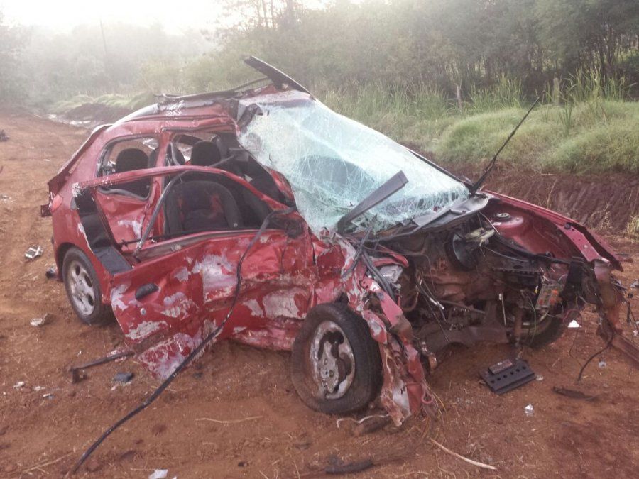 Cuatro muertos, entre ellos una bebé de ocho meses, murieron en un choque frontal en Misiones
