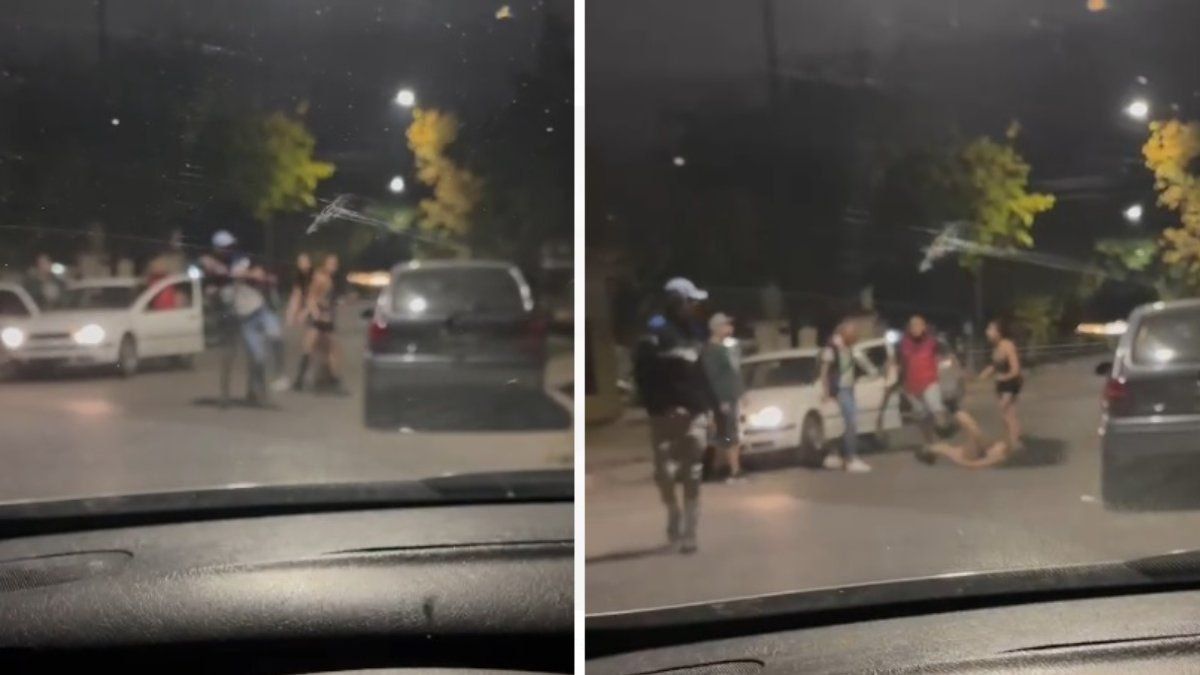 El ataque en patota fue filmado por dos jóvenes.