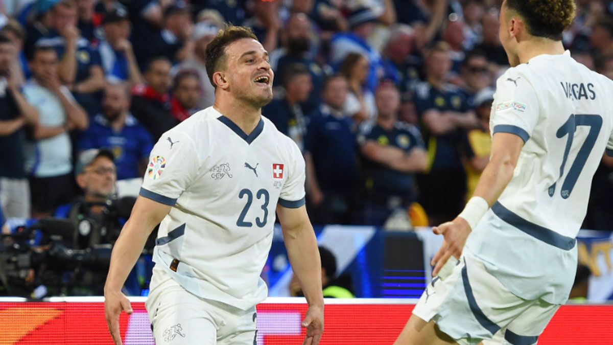 Shaqiri hizo historia para Suiza.