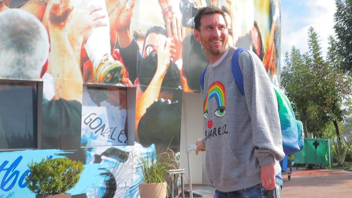 Lionel Messi ya está en la Argentina.