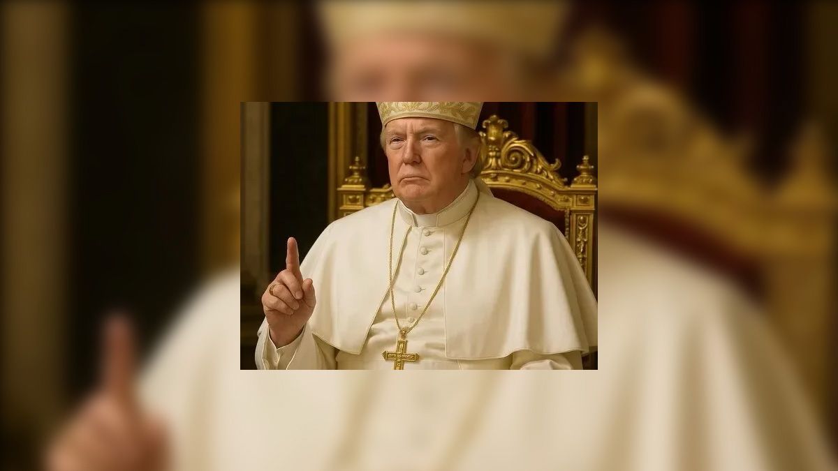 Imagen hecha con inteligencia artificial (IA) tomada de la cuenta oficial de la red social Truth Social @realDonaldTrump que muestra al presidente de Estados Unidos, Donald Trump vestido como papa. Crédito: redacción Diario UNO.