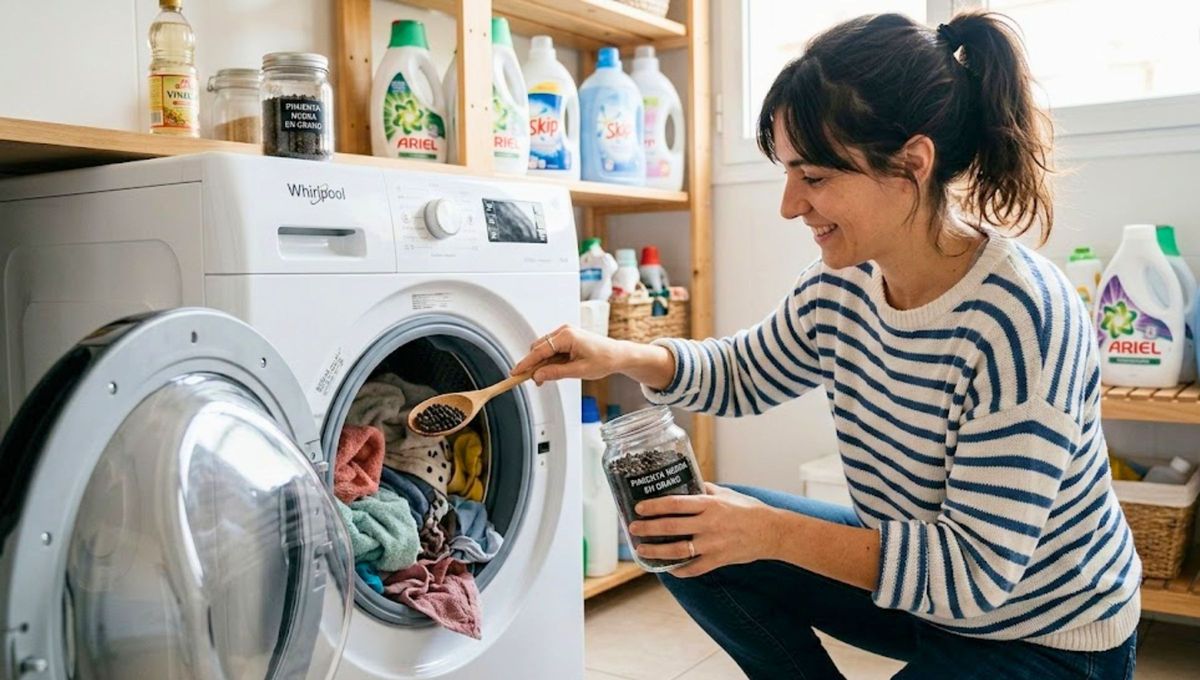 Colocar pimienta negra en el lavarropas: por qué recomiendan hacerlo y para qué sirve