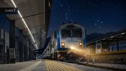 El tren de la noche que une Rosario con Buenos Aires. Imagen ilustrativa editada con IA.&nbsp;