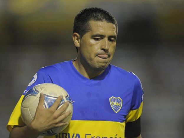 Juan Román Riquelme convertía su primer gol con la camiseta de Boca Juniors.