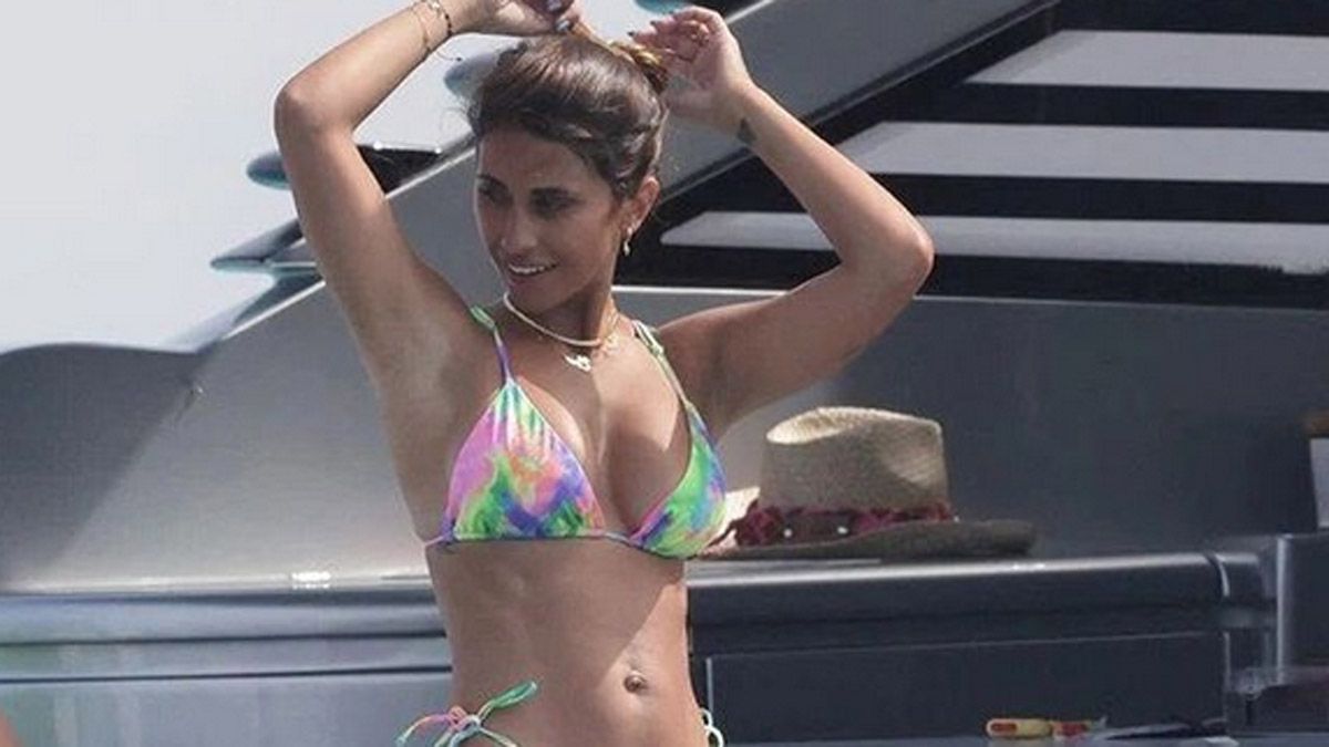 Antonela Roccuzzo levantó la temperatura en Ibiza