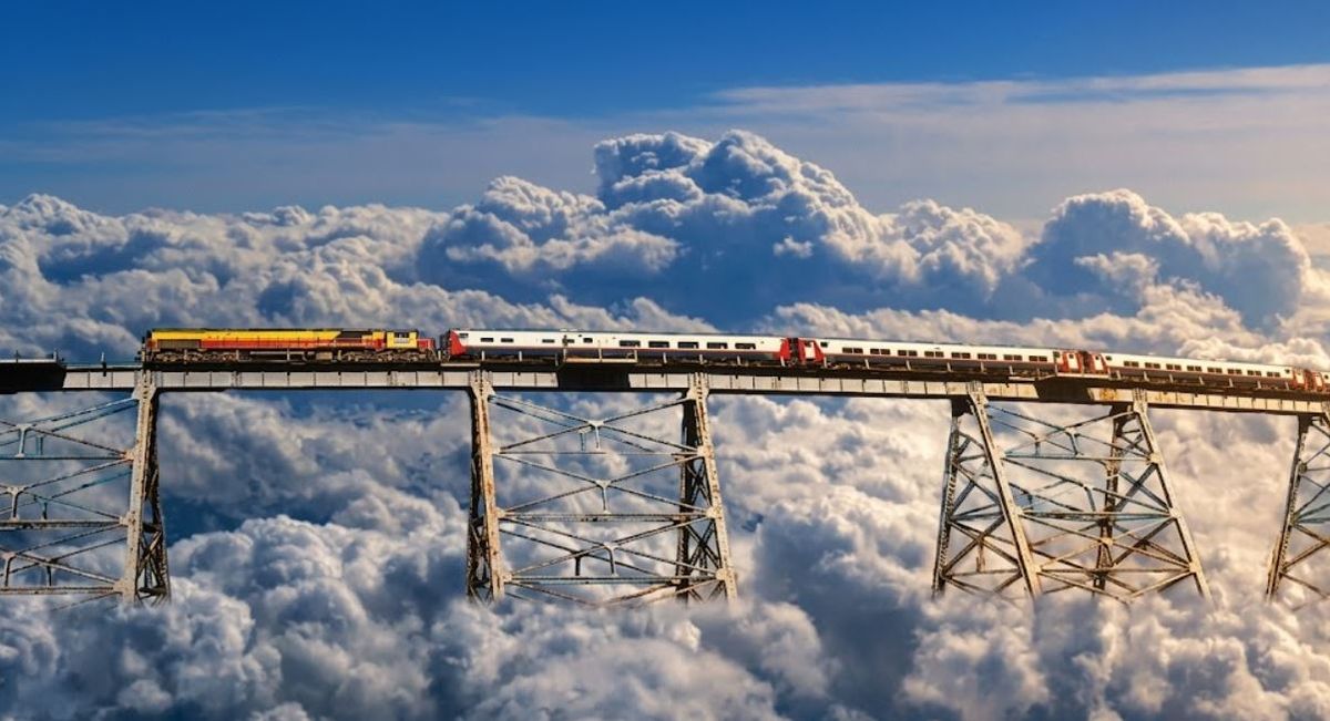 Una postal fabulosa del Tren de las Nubes, una de las obras ferroviarias más grandes de Sudamérica. Foto: Turismo Salta