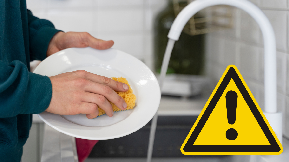 Experto recomiendan no colocar el detergente en la esponja de lavar los platos: el por qué