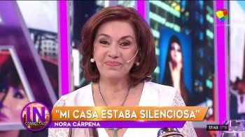Emocionante regreso de Nora Cárpena a 