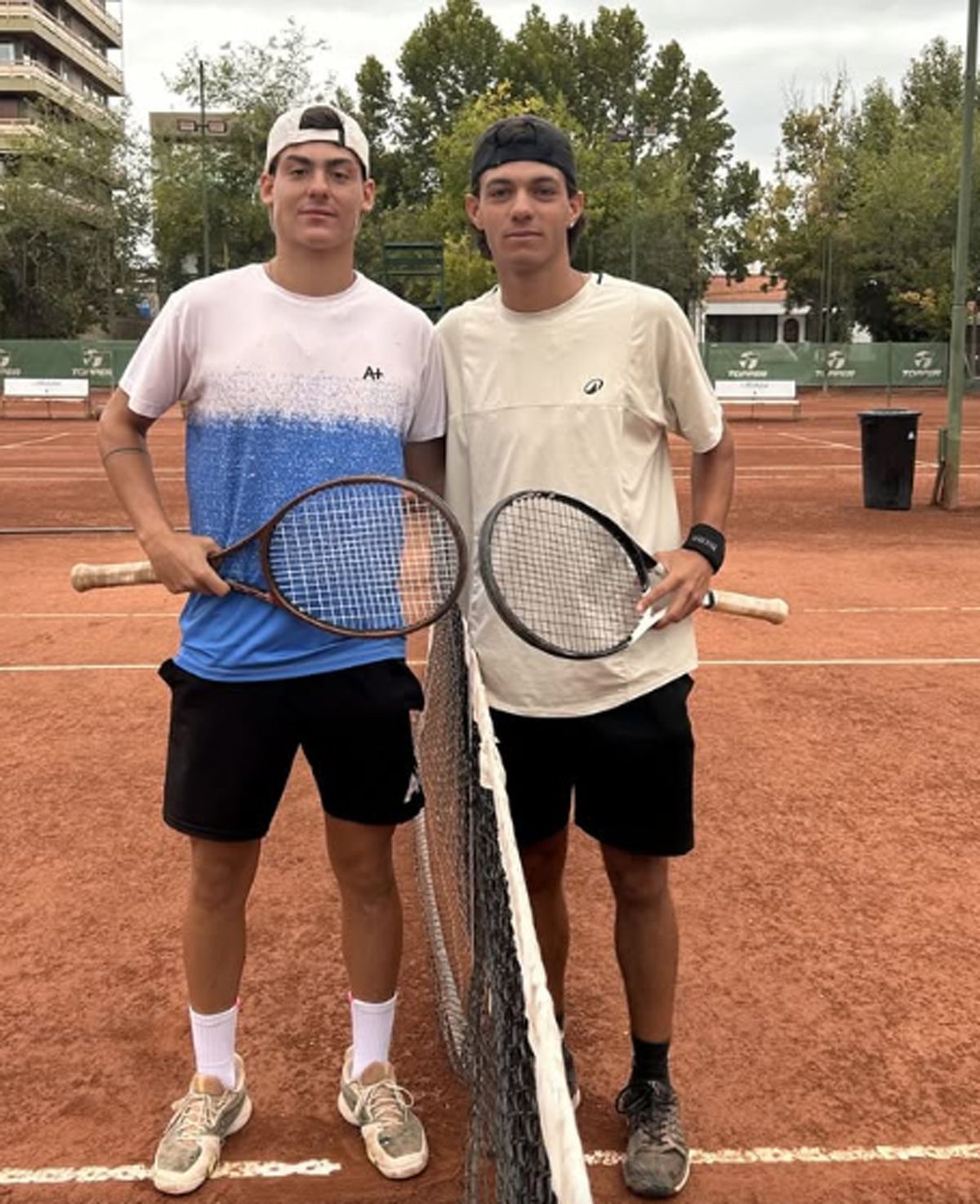 Pereyra y González jugaron la final y luego se unieron en el dobles.