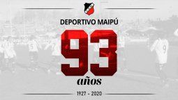 deportivo maipu recibio muchos saludos en su aniversario