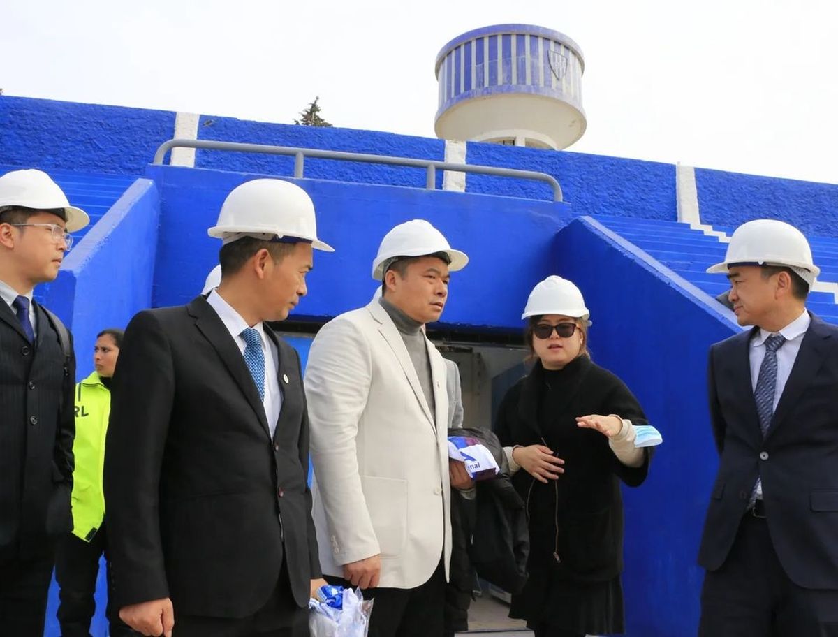 La delegación recorrió las obras en el Feliciano Gambarte. La delegación recorrió las obras en el Feliciano Gambarte. 