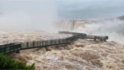 Crecida histórica: las Cataratas del Iguazú cerraron por crecida extraordinaria del río, impulsada por El Niño.&nbsp;