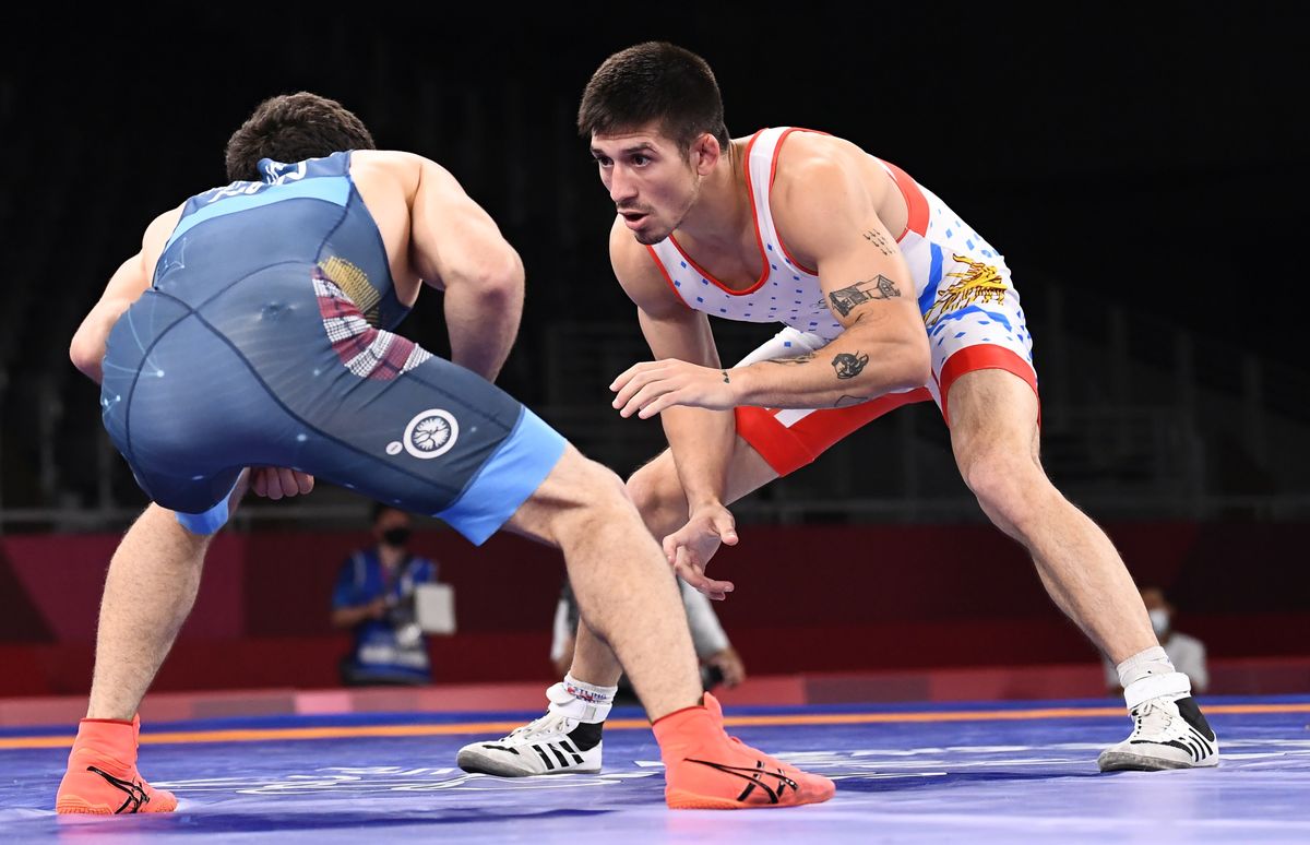 Agustín Destribats no pudo avanzar en lucha libre