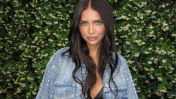 Zaira Nara se suma al total denim en clave ceñido ultra XS y al ras
