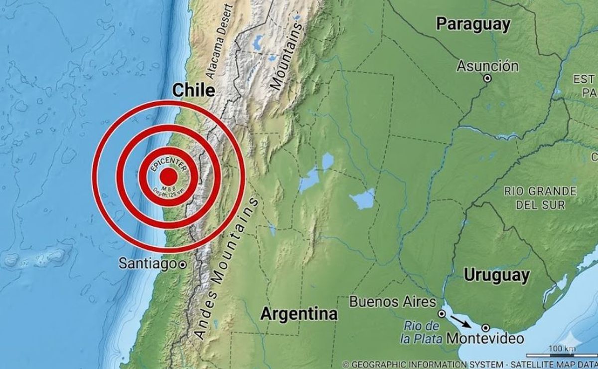 El temblor en Chile fue de 6.9 y se sintió con fuerza, sobre todo en el norte. Imagen ilustrativa.&nbsp;