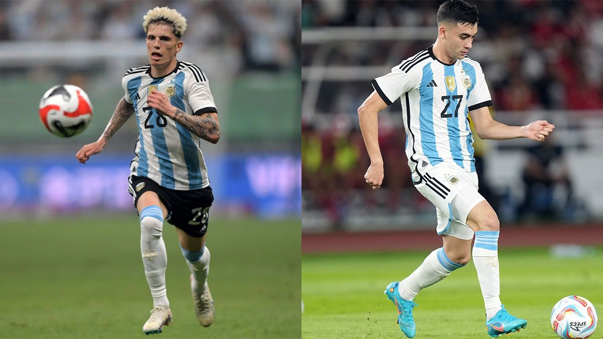 Alejandro Garnacho y Facundo Buonanotte.