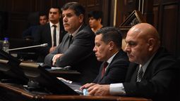 El vicegobernador Mario Abed presidió parte de la sesión.