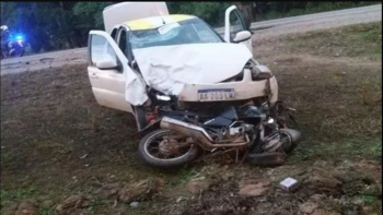 Un conductor filmó a un auto que iba en zig zag y registró un grave accidente