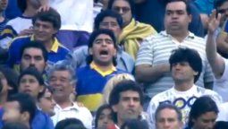 El día que Maradona y Carlín Calvo alentaron a Boca