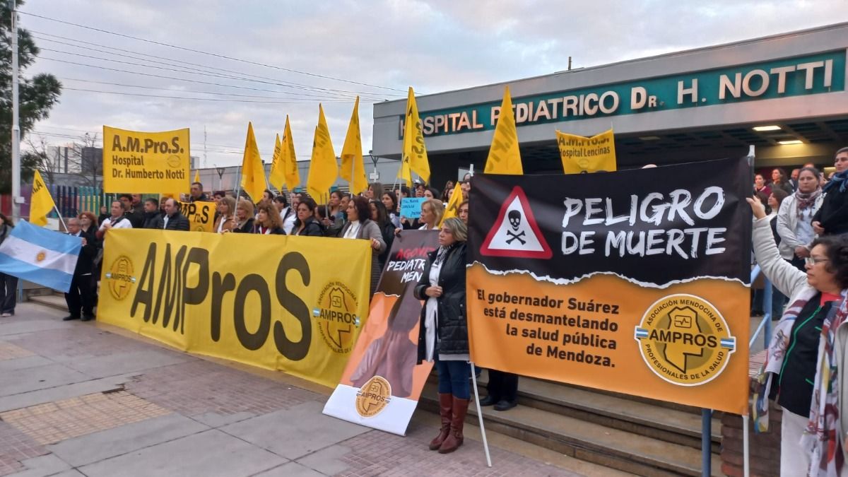 Una de las manifestaciones de AMPROS.