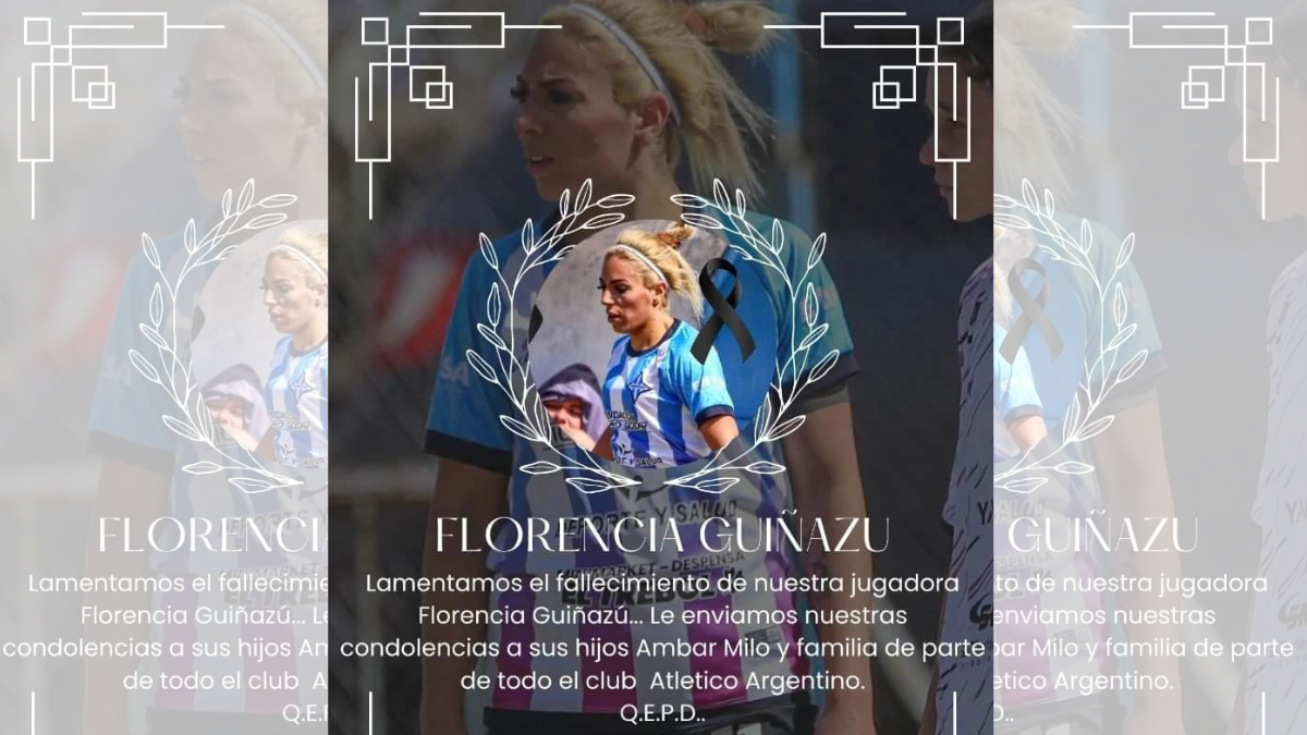 Su club, Atlético Argentino, despidió a la joven víctima de femicidio. Su club, Atlético Argentino, despidió a la joven víctima de femicidio.