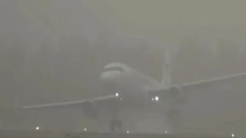 El video del dramático aterrizaje de un avión: 