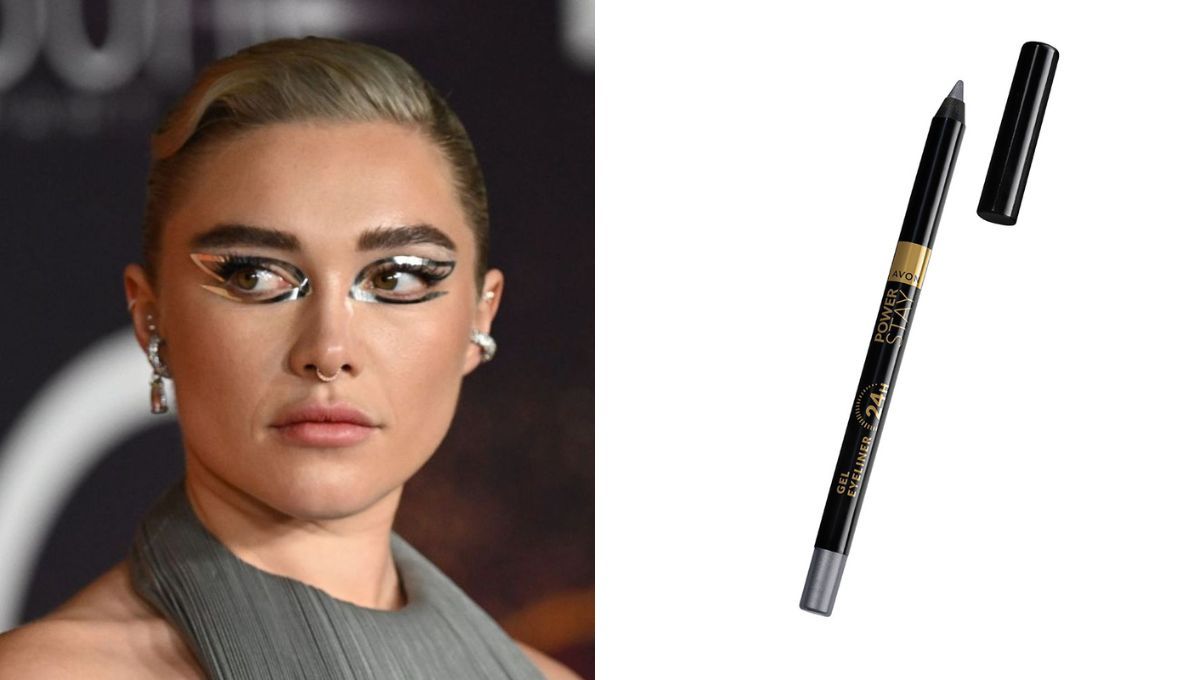 Delineado plateado, un clásico del maquillaje futurista. 