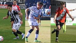 Santiago Solari (Gimnasia y Esgrima), Lucas Ambroggio (Independiente Rivadavia) y Marcelo Eggel (Deportivo Maipú).