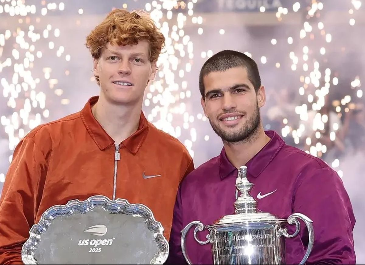 Tanto Alcaraz como Sinner ganaron dos Grand Slams.