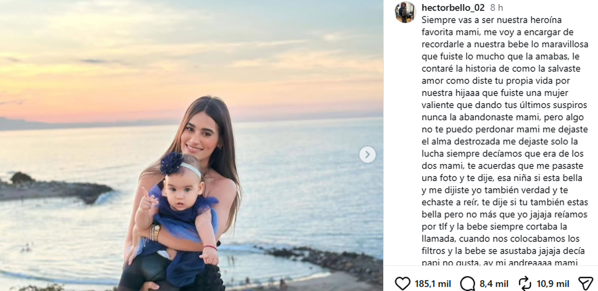 El posteo del futbolista dedicado a su esposa El posteo del futbolista dedicado a su esposa