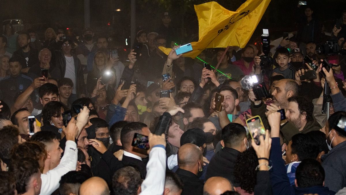 Parte de los seguidores de Milei.