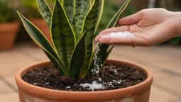 Por qué recomiendan colocar sal en la maceta de la sansevieria. Por qué recomiendan colocar sal en la maceta de la sansevieria.