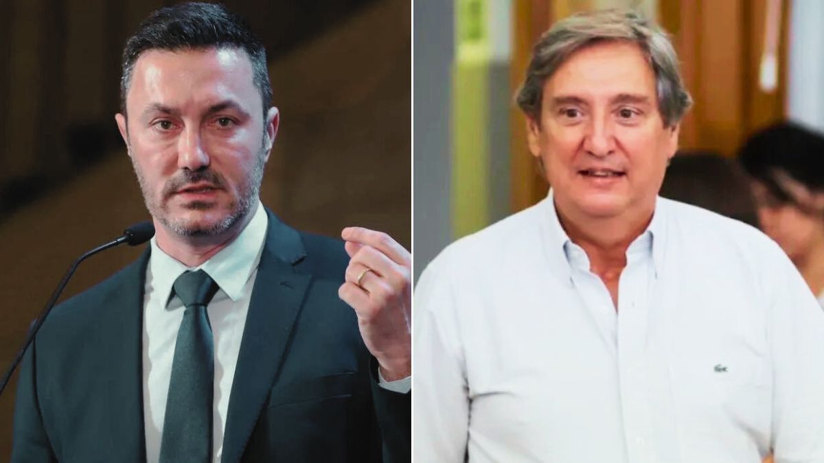 Luis Petri (LLA) y Emir Félix (PJ)