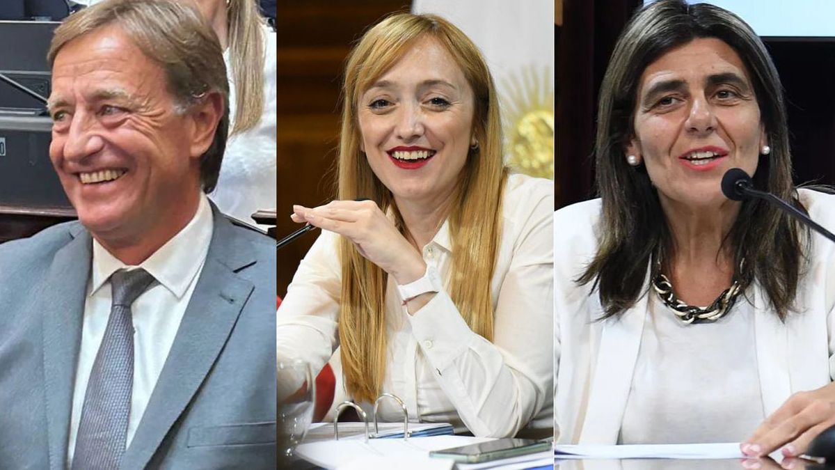 Los tres senadores nacionales por Mendoza