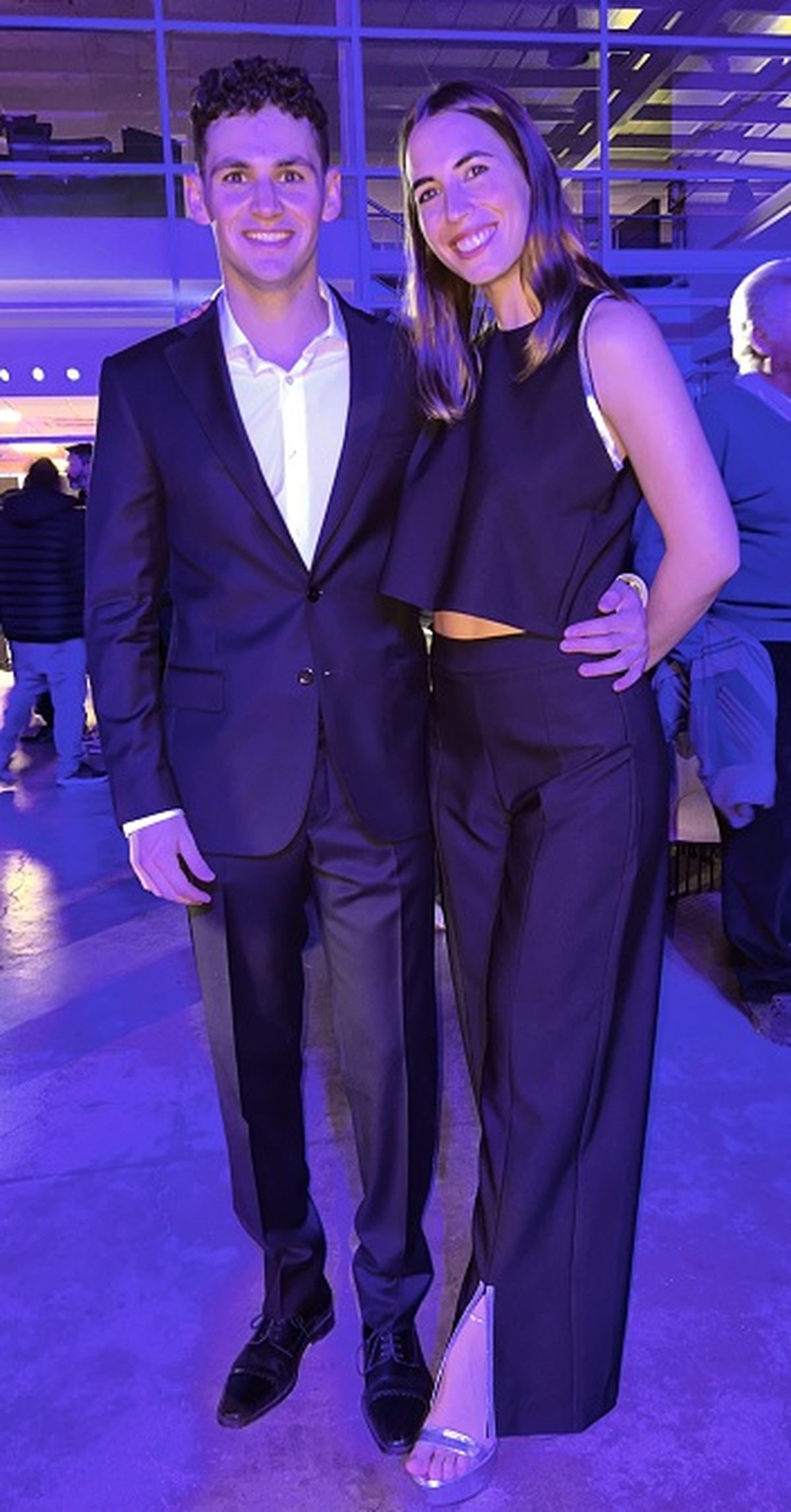 Nacho Goldstein y Julia Fornies, disfrutando del evento.