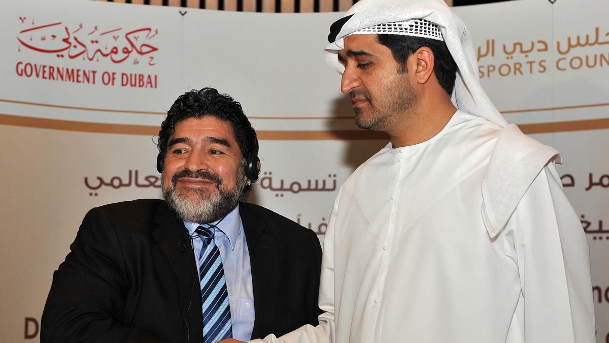 Diego pasó de Villa Fiorito al lujo de Dubai.