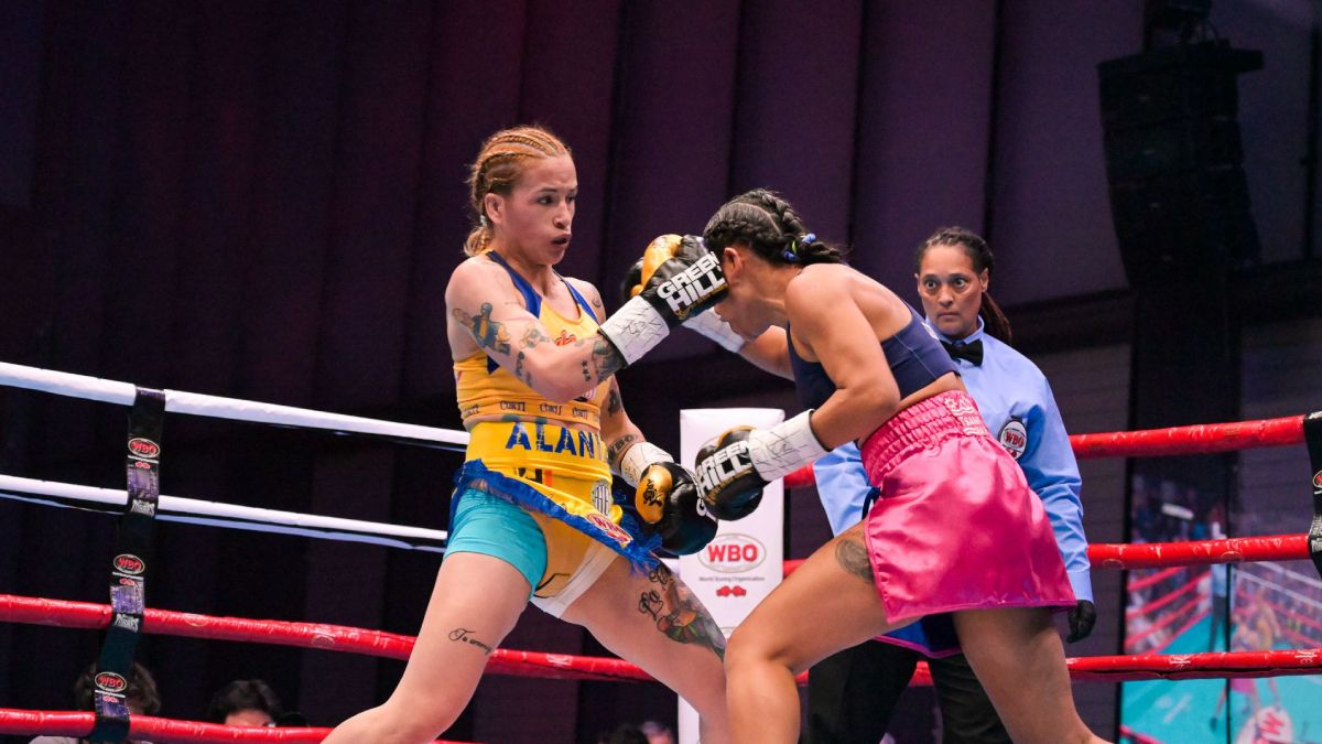 Celeste Chucky Alaniz domin&oacute; y hasta pudo haber sacado a Wollenmann antes de los 10 rounds reglamentarios.
